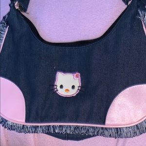 Vintage jean hello kitty bag